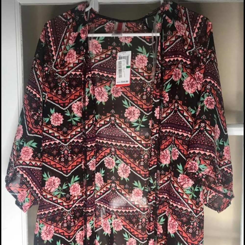 Floral swimsuit cover up